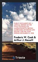 PUBLIC DOCUMENT NO. 1. ANNUAL REPORT OF