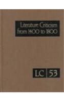 Literature Criticism from 1400 to 1800