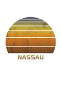 Nassau: Notebook Paper For Work, Home or School With Lined Wide Ruled Sheets. Vintage Sunset Note Pad Composition Journal For Family Vacations. Back To Scho