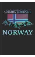 Wikstroem - Notes: Norway Aurora Borealis Northern Lights - Notebook 6x9 checkered