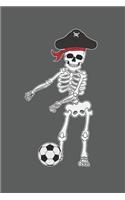 Pirate Skeleton Soccer Journal
