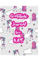 Gratitude Journal for Kids: 5-Minute Daily Diary of Positivity with Cute Unicorn Matte Cover Design Notebook Prompts to Write In Per Day - Perfect Gift for Girls, Boys, Teens, 