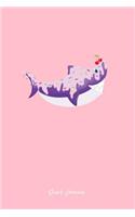 Shark Journal: Lined Journal - Sundae Shark Black Cute Ice Cream Ocean Shark Lovers Gift - Pink Ruled Diary, Prayer, Gratitude, Writing, Travel, Notebook For Men W