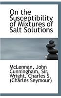 On the Susceptibility of Mixtures of Salt Solutions
