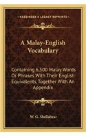 Malay-English Vocabulary