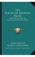 The Poetry Of Milton's Prose