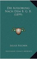 Auslobung Nach Dem B. G. B. (1899)