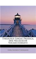 Thesaurus Lingae Prussica, Der Preussische Vocabelvorrath