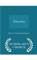 Rhymes - Scholar's Choice Edition