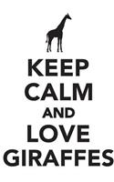 Keep Calm & Love Giraffes Notebook & Journal. Productivity Work Planner & Idea Notepad: Brainstorm Thoughts, Self Discovery, to Do List: Brainstorm Thoughts, Self Discovery, to Do List