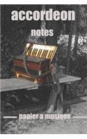 accordeon notes papier a musique