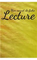 Mon Carnet De Fiche Lecture