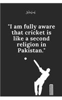 Cricket Notebook Quote 71 Notebook For Cricket Fans and Lovers