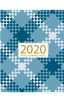 2020 Planner Weekly and Monthly: Jan 1, 2020 to Dec 31, 2020: Weekly & Monthly Planner + Calendar Views - Inspirational Quotes and Gingham Cover (2020 Creative Planners Press)