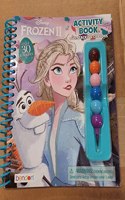 D Frozen 2 Activity Book with Stacking Crayons (Value)
