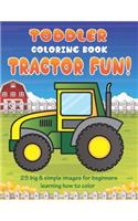 Toddler Coloring Book Tractor Fun