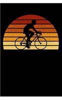 Racing Cyclist Notebook: Vintage Sunset Cycling 6 x 9 Lined Ruled Journal Gift For Bikers And Racing Cyclists (108 Pages)
