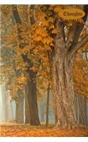 Thoughts: Autumn themed lined journal, Use as a diary, notebook or for creative writing