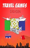 Grayson Travel Games: Fun Travel Activities for Kids Workbook