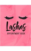 Lashes Appointment Book
