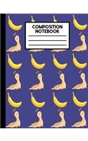 Composition Notebook: Banana Slug College Ruled Lined