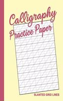 Calligraphy Practice Book for Beginners: Notebook of Slanted Lined Modern Calligraphy Writing Paper - Sheets for Practicing Handwriting - Pale Prim Blush