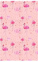 Flamingo Journal Notebook - Lined Paper: 5.5 x 8.5 - 200 Pages - School Student Teacher Office