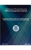 The Village of Saltaire, New York, Generally Managed Fema's Public Assistance Grant Funds Effect