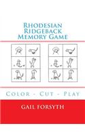 Rhodesian Ridgeback Memory Game: Color - Cut - Play