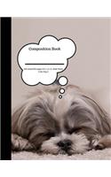 Composition Book 100 Sheet/200 Pages 8.5 X 11 In.-Wide Ruled- Cute Dog 3