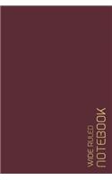 Wide Ruled Notebook