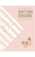 Graph Paper Notebook: Knitting Designs, Blank Knitter's Journal
