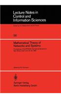 Mathematical Theory of Networks and Systems