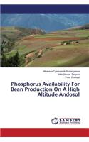 Phosphorus Availability For Bean Production On A High Altitude Andosol