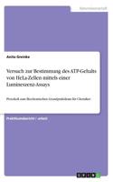Versuch zur Bestimmung des ATP-Gehalts von HeLa-Zellen mittels einer Lumineszenz-Assays
