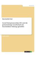 Social Entrepreneurship (SE) und die gemeinnützige Gesellschaft mit beschränkter Haftung (gGmbH)