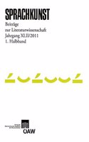 Sprachkunst - Beitrage Zur Literaturwissenschaft Jahrgang XLII/2011 1. Halbband