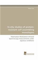 In-Situ Studies of Protein-Resistant Self-Assembling Monolayers