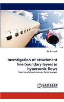 Investigation of Attachment Line Boundary Layers in Hypersonic Flows