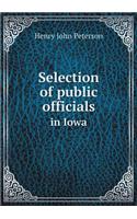 Selection of public officials in Iowa