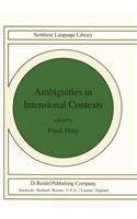 Ambiguities in Intensional Contexts: (12 Studies in Linguistics and Philosophy)