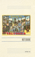 Vintage Lined Notebook Greetings from Big Bear Lake, California