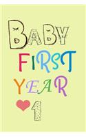 Baby's First Year Food Notebook - Track your baby's Meals & Health