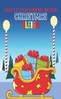 Adult Coloring Book Christmas Sleigh