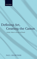 Defining Art, Creating the Canon