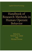 Handbook of Research Methods in Human Operant Behavior