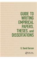 Guide to Writing Empirical Papers, Theses, and Dissertations