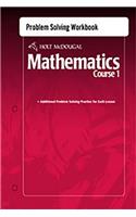 Holt McDougal Mathematics: Problem Solving Workbook Course 1(Holt McDougal Mathematics)