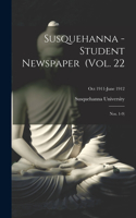 Susquehanna - Student Newspaper (Vol. 22; Nos. 1-9); Oct 1911-June 1912