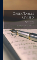 Greek Tables Revised